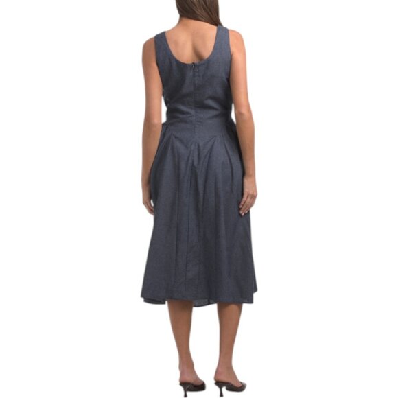 SUNDAY EDITION Denim Basque Waist Dress - Picture 2 of 3